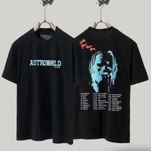 Travis Scott Astroworld Tour Shirt Black Tee - NEW XL